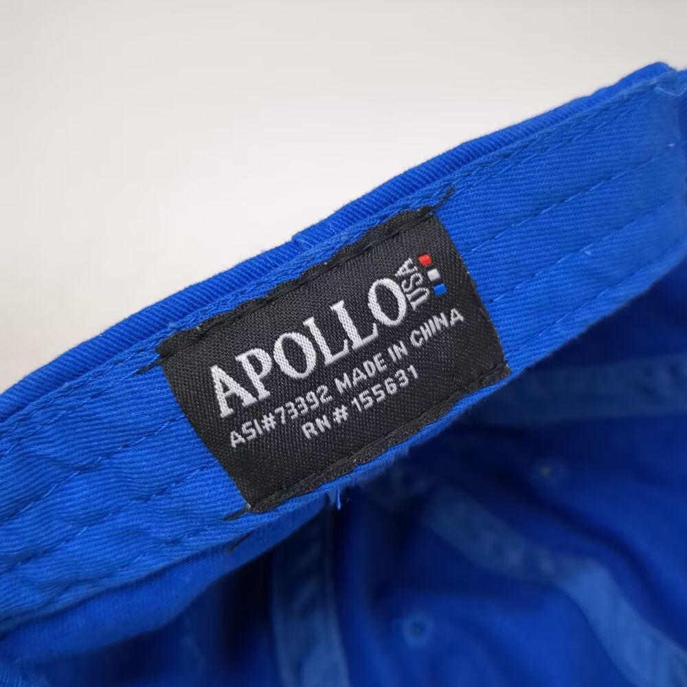 Apollo Allstate Insurance Embroidered Blue White Baseball Cap Hat OS Slideback - Picture 9 of 9